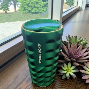 Starbucks Holiday 2024 Green Studded Ceramic 12 oz Tumbler